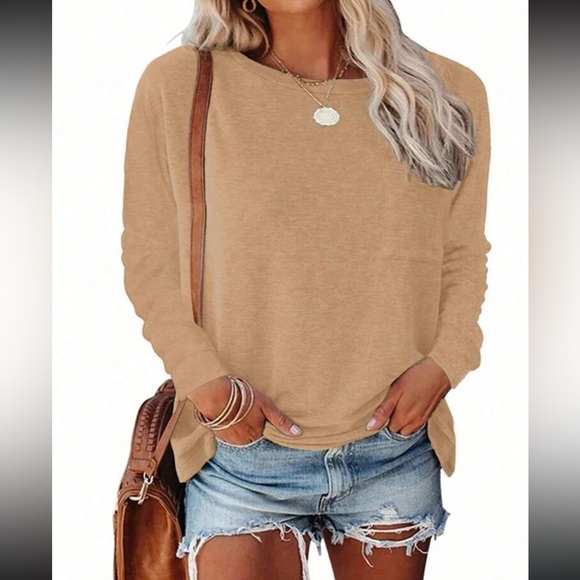 Plus size long sleeve comfy casual top - Picture 11 of 16